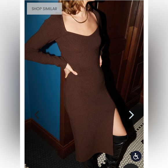 (NWT) Oak + Fort Brown MIDI Dress - Picture 2 of 8